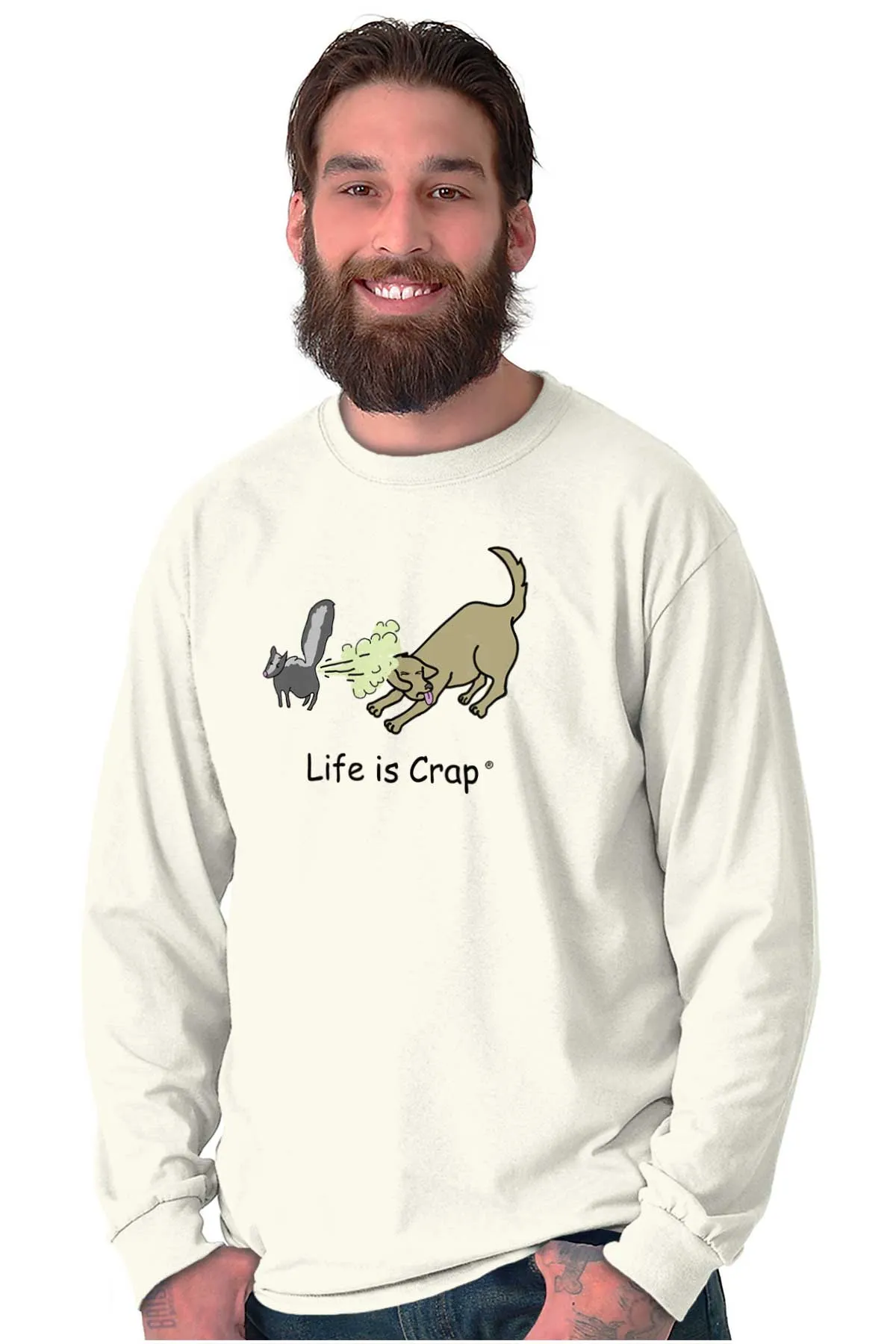 Skunk Spray Dog Long Sleeve Tee